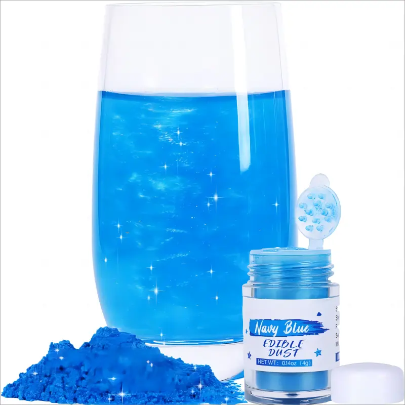 Bebé azul Rosa género revelar coctelera bebida comestible brillo comida polvo para bebidas de fiesta