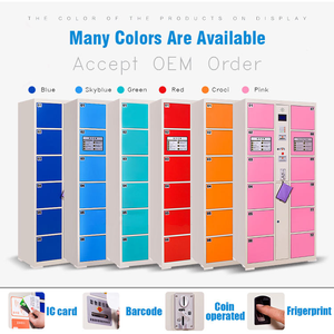 อัจฉริยะอัตโนมัติ, กันน้ำสภาพอากาศตู้เก็บของเฟอร์นิเจอร์กลางแจ้งตู้เก็บของโลหะสมาร์ทรักษาความปลอดภัยล็อกเกอร์หลายช่อง - Product Image 2