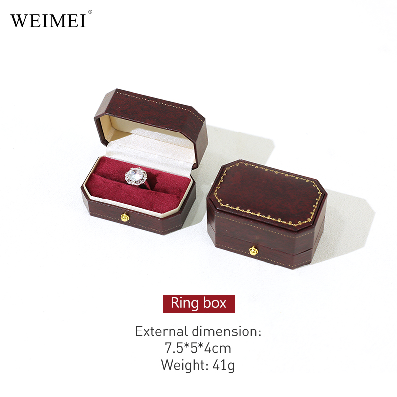 red Double ring box
