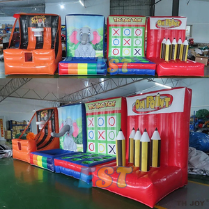 4 in1ブローアップTICTACTOEインフレータブルカーニバルゲーム子供向け屋外グループビルディングまたはイベント楽しいアクティビティ - Product Image 4
