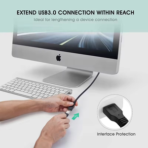 สายดาต้าต่อ3.0 USB ความเร็วสูงสีดำ USB3.0 M/m/f พร้อมขั้วต่อสีทองสำหรับเครื่องพิมพ์คอมพิวเตอร์กล้องแป้นพิมพ์เมาส์ - Product Image 4