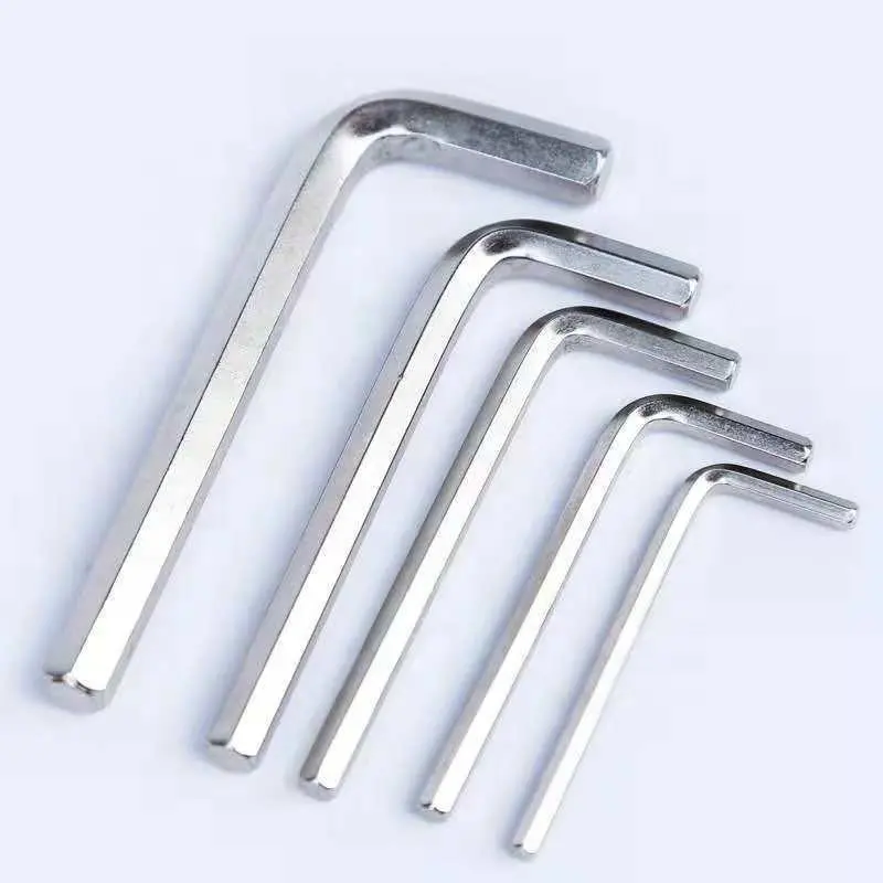 factory supplier hexagonal key M2.5-M6 White Zinc or Black Oxide Hex Allen Key for Socket Screw