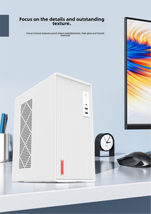 Custodia personalizzata per Computer per Gaming PC custodia in vetro temperato Mid Tower MATX da scrivania per PC con Display a temperatura LCD - Product Image 2
