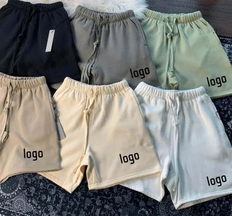 Hoge Kwaliteit Designer Sweatshorts Flare Sweatbroek Mannen Mesh Shorts Custom Zwaargewicht Essentiële Fleece Shorts