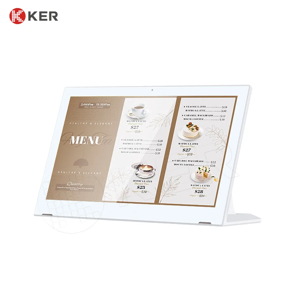 Wholesale Android Tablet 23.8 inch L shape android tablet Digital Signage Lcd Food Menu Order For Restaurants