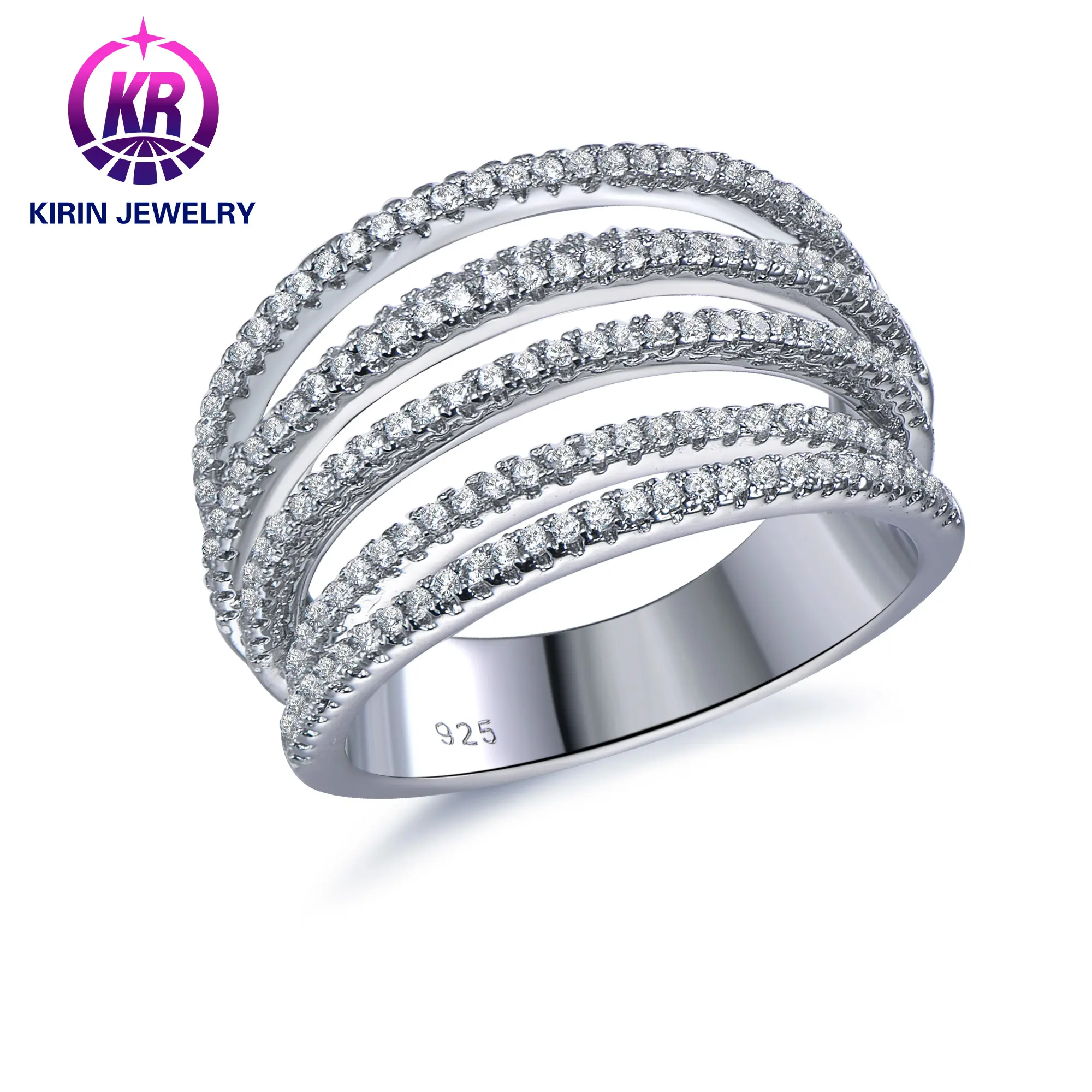 Nouvelle conception de bijoux bague personnalisée en argent Sterling 925 bague de fiançailles de mariage anneaux bijoux femmes