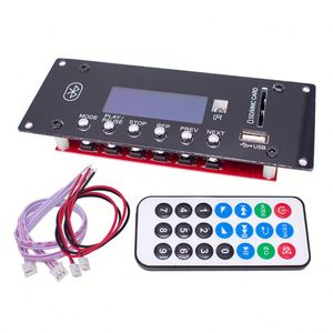 บอร์ดถอดรหัส MP3โมดูลบอร์ด5/12V สำหรับรถยนต์เครื่องเล่น MP3 WMA WAV TF ช่องเสียบการ์ด /usb/fm โมดูลบอร์ดระยะไกล - Product Image 2