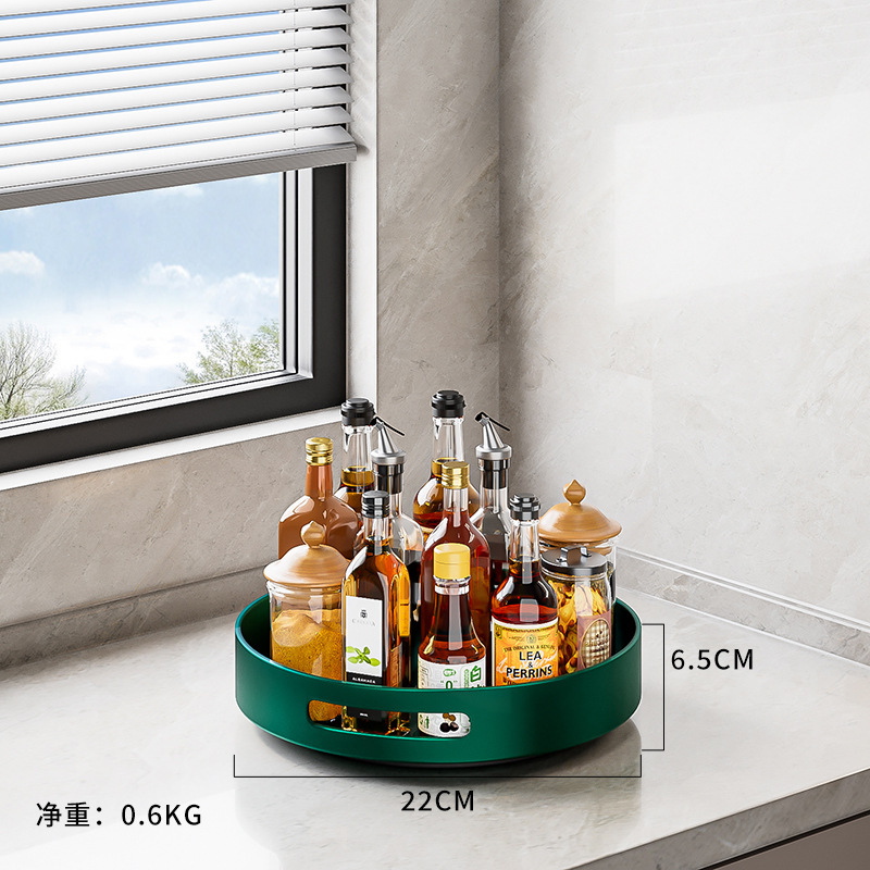 Dark green round plate, 22*22*6.5 (mini)