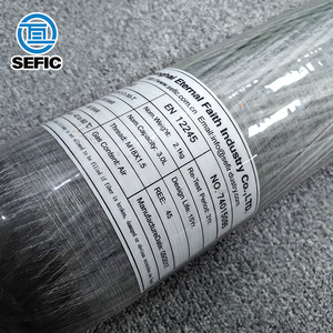 اسطوانة غطاس من ألياف الكربون مقاس 3 لتر بمعيار EN12245 4500رطل لكل بوصة مربعة 300 بار 30 ميغاباسكال للهواء المضغوط - Product Image 6