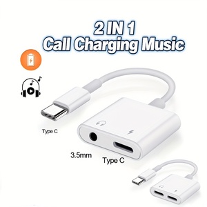 Taipuxi High Quality Type-c Usb c to 3.5mm Headphone <strong>Audio</strong> Jack <strong>Adapter</strong> Usb-c Aux Jack <strong>2</strong> in <strong>1</strong> <strong>Audio</strong> Cable <strong>Adapter</strong> - Product Image 6