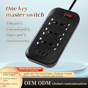 New Style <strong>Multi</strong> Plug Power <strong>Socket</strong> Extension Electric <strong>Socket</strong> <strong>With</strong> Usb Port Smart <strong>Switch</strong> <strong>With</strong> <strong>Socket</strong> - Product Image 2