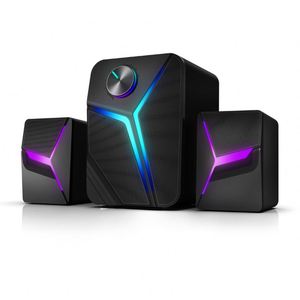 ラップトップPcUsbパワーオーディオRgbLedライトデスクトップゲームアクセサリースピーカーコンピューターポータブルアクティブ2.0ステージBluetoothスピーカー - Product Image 3