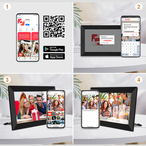 Frameo APP Marco De Fotos Digital Cadre 10.1 Inch Touch Screen Frame Smart Cloud Wifi Digital Video <strong>Photo</strong> Picture Frames - Product Image 4