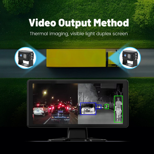 10.36 Inch AHD Touch Screen <strong>Car</strong> Thermal Infrared AI Camera with Night Vision &amp; Dual Light, Truck Driving Assistance Monitor - Product Image 5