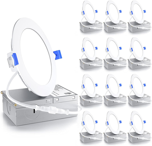 <strong>4</strong> Inch Color Selectable 3cct Led Recessed Ceiling Down Panel <strong>Light</strong> Led Pot <strong>Light</strong> Downlight Potlight With Junction Box - Product Image 1