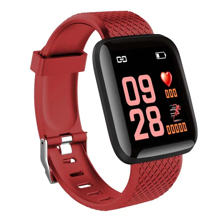 Reloj inteligente resistente al agua, dispositivo deportivo con control del ritmo cardíaco y del sueño, compatible con Android e IOS, BT, llamadas, 116 Plus, D13, 116 Plus