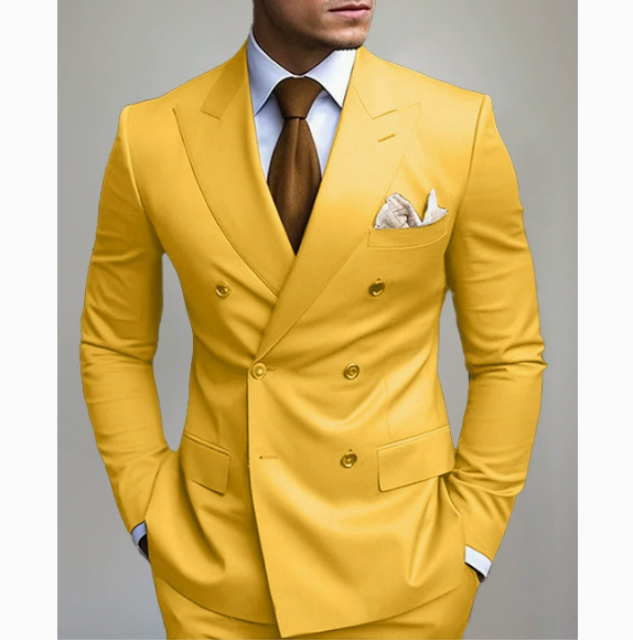 Yellow suit and trousers