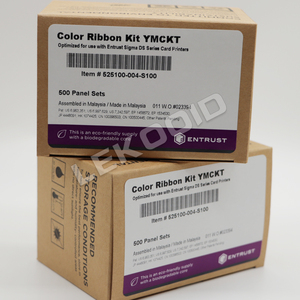 Cinta de color Entrust 525100-004 YMCKT (500 impresiones) 525100-004-S100 para impresora DS1,DS2,DS3 - Product Image 5
