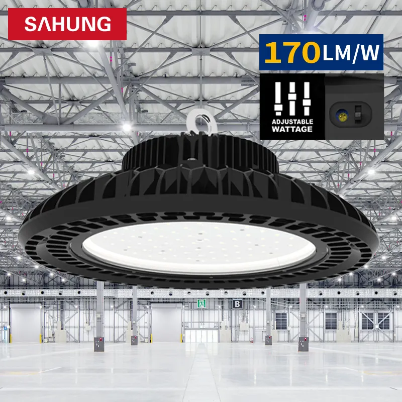 O UFO industrial do armazém Ip65 Highbay alto 100w 150w 200w do lúmen conduziu a luz alta da baía