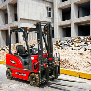 Carrello elevatore elettrico Best-seller 2t 2.5t solido Ride-on pneumatici con sollevamento Multi-funzionale e carico/scarico carrello elevatore elettrico - Product Image 6