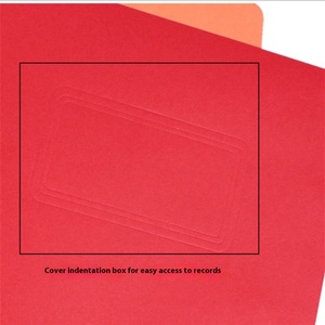 Benutzer definiertes Logo Double Pocket Vertrags informationen Tasche Datei Tasche Ordner Datei Hülle in der Hälfte A4 Kraft papier Dokumenten tasche gefaltet - Product Image 3