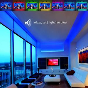 Приложение Tuya Smart Светодиодный контроллер Wi-Fi AC 110V 220V RGB контроллер полосы света ИК 24 кнопок пульта дистанционного управления, лампа для цветных (RGB) светодиодных лент огни - Product Image 4