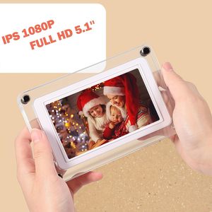 Frameo 5 inç WiFi dijital resim çerçevesi akrilik dijital Video çerçevesi 32GB bellek 1280x800 IPS LCD dokunmatik ekran - Product Image 3