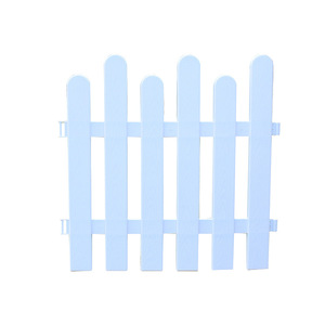 Kurulumu kolay ve dayanıklı dekoratif PVC bahçe bariyer çit plastik küçük bahçe çit paneli Mini kazık çit bahçe için - Product Image 1