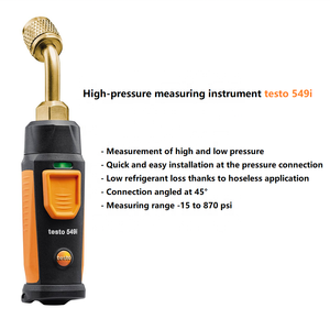 Chuyên nghiệp testo 549i không dây mini đo áp suất cao kỹ thuật số áp kế cho HVAC Hệ thống làm lạnh trong kho - Product Image 2