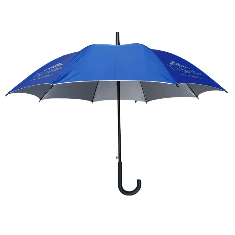 Großhandel Lieferant Silber Polyester Regenschirm Promotion