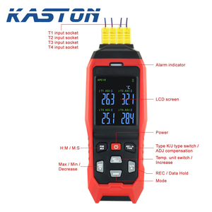 Industrial 4 Channels <strong>Digital</strong> J K Type Temperature <strong>Data</strong> <strong>Logger</strong> Thermocouple Thermometer - Product Image 3