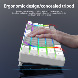 PCTENK K701 Teclado de Membrana de 68 Teclas con Cable Tipo C Usb OEM RGB 60%, Miniteclado Personalizado para Juegos, Disponible