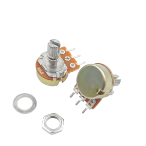 Potenziometro Rotativo Singolo/Doppio RR WH148, 3/6 Pin, Manopola 15/20mm, Resistenza Regolabile B1K-1M, Garanzia 6 Mesi - Product Image 3