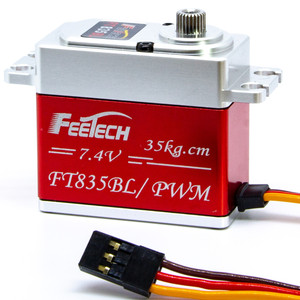 Цифровой сервопривод 25T PWM для больших моделей самолетов и 1/8 внедорожных радиоуправляемых автомобилей 30 кг 35 кг бесщеточный стальной механизм для использования на вертолете - Product Image 2