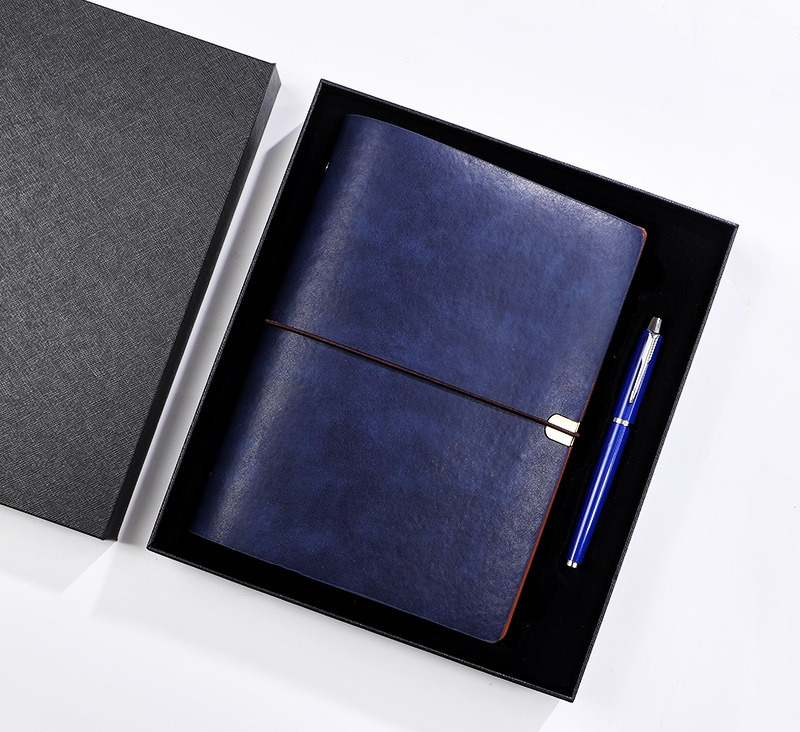 Coffret cadeau bracelet rétro bleu foncé