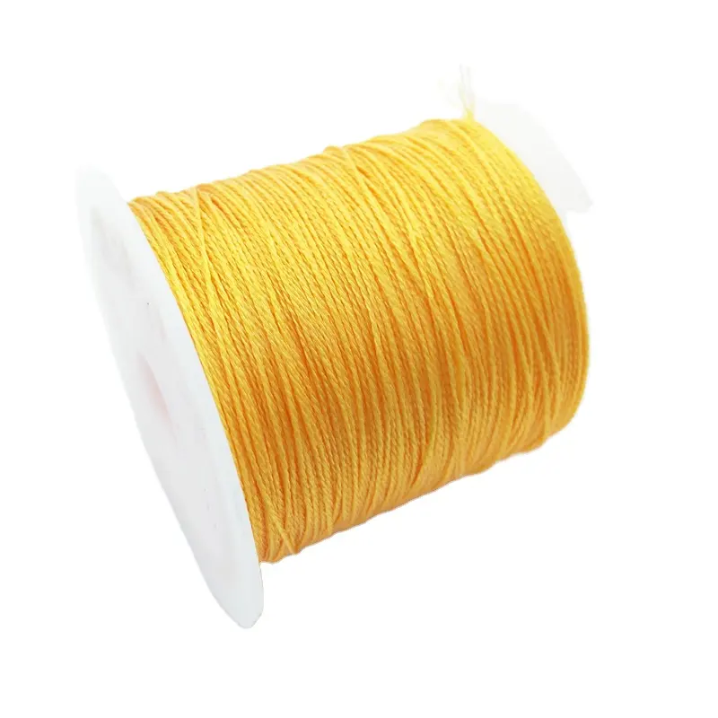 Cordón de nailon de macramé con cuentas, hilo de seda de Color dorado y plateado de 0,4mm, pulsera tejida para accesorios, fabricación de hilo de Jade