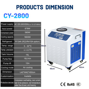 <strong>Industrial</strong> Water <strong>Chiller</strong> Machine <strong>Industrial</strong> <strong>Glycol</strong> <strong>Chiller</strong> CY2800 1800W