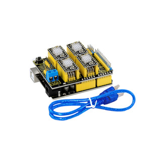 Keyestudio สำหรับ Arduino ชุด CNC /cnc SHIELD V3.0 + สำหรับ U NO R3 + 4ชิ้น A4988 driver/grbl เข้ากันได้