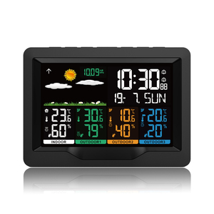 Estación Meteorológica Inalámbrica Reloj digital Termómetro Temperatura Humedad Monitor Pantalla a color Estación meteorológica con 3 sensores - Product Image 2