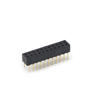 Pitch kadın başlık çift sıra H4.3 W2.54 PCB alt Pin fabrika kaynağı özel 2.0mm 6 8 10 12 16 22 Pins iki taraf Smb OEM / ODM - Product Image 5
