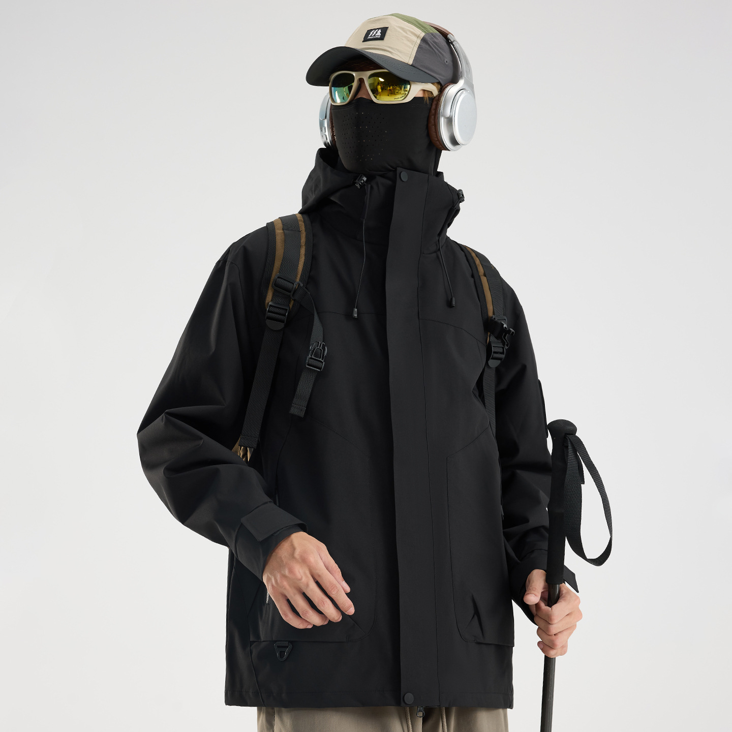Veste noire nuit foncée pour hommes