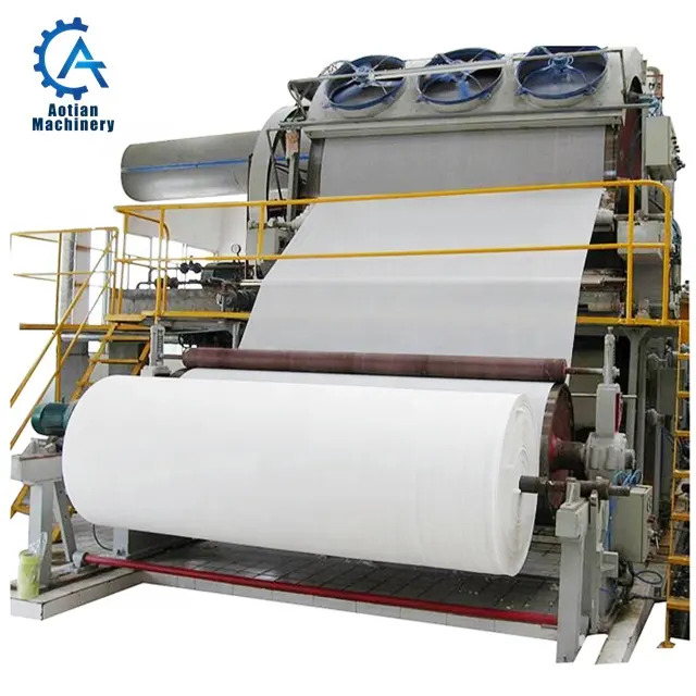 Bamboo products manufacturing toilet tissue paper making machine for recycling paper