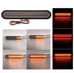 ไฟท้าย LED แบบต่อเนื่องสีแดง/เหลือง DC 9-30V IP68ไฟท้ายขับขี่รถบรรทุกที่ทนทานไฟวิ่งกลางวันไฟหน้า - Product Image 1