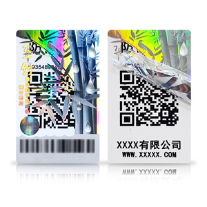 Codice di sicurezza del prodotto numero di serie univoco QR codice 3D personalizzato originale ologramma adesivi produttore