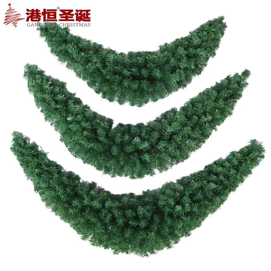 1.2M 1.8M 1.4M Branco verde PVC Natal Guirlanda Decorativa XMAS Guirlanda Artificial Xmas Tree Rattan Banner Decoração Grinalda