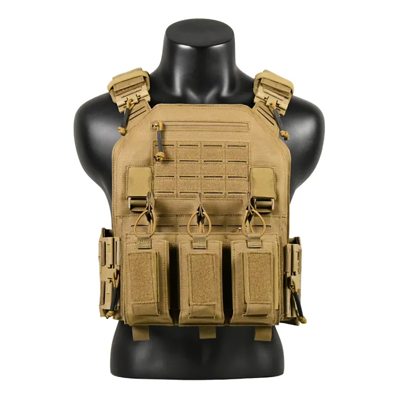 GAF 1000D Nylon Coyote Brown Tactical Gear Plate Carrier gilet a prova di pugnalata