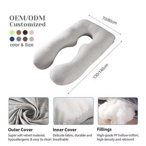 Gối bầu chữ U toàn thân bán buôn giá gốc, gối hỗ trợ bà bầu, gối ngủ tốt nhất cho phụ nữ mang thai - Product Image 2
