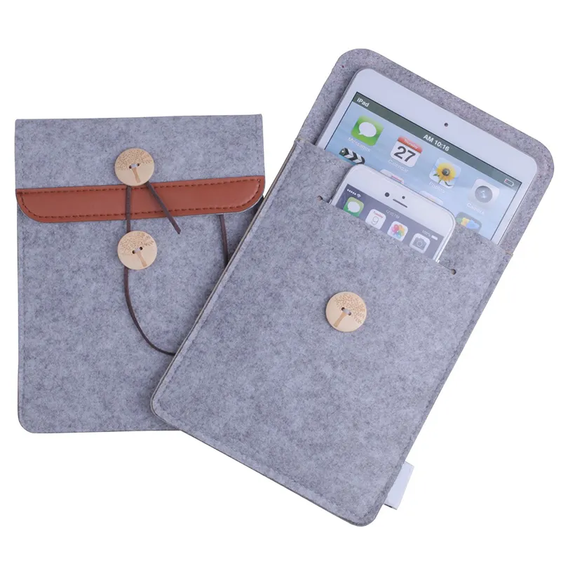 Premium 2 Pack Durable Tablet Cover 6 inch Felt laptop Sleeve Case wholesale for Kindle Paperwhite and Voyage