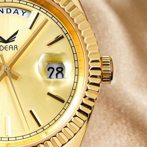 高級カレンダー日付週50m防水ステンレス鋼メカニカルクラシックウォッチLujo De Reloj - Product Image 4