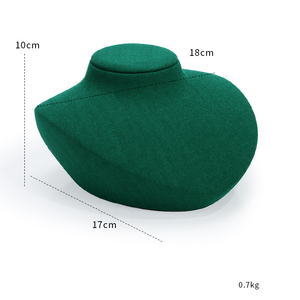 Jinsky Green Jewelry Display Set Golden Frame <strong>apple</strong> Shape Jewellery Stands Oval Shape Platform Displays for Counter showcase - Product Image 6